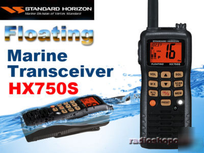 Standard horizon floating marine band radio HX750S