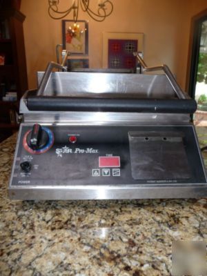 Star panini grill - double sided groove with timer