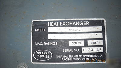 Thermal transfer fluid heat exchanger A0F-5-s