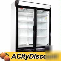 Tor-rey 2 glass door merchandise display cooler r-36