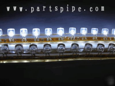 3, flexible strip white 48CM waterproof neon light led