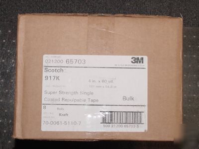 8 - 3M scotch 917 super strength repulpable tape kraft