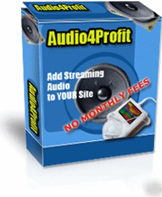 AUDIO4PROFIT - add streaming audio from your site