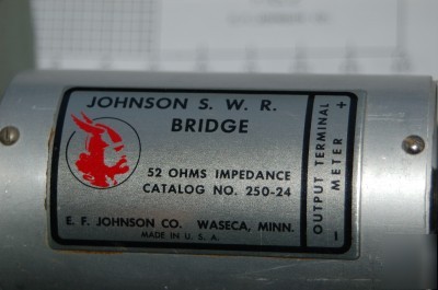 E.f. johnson swr bridge #250-24