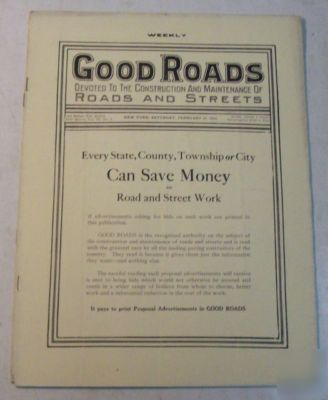 Good roads 1915 construction magazine vol.47, no.9