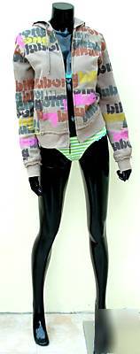 Headless female mannequin black gloss in relaxed pose