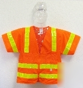 Iron horse hi-viz class 3 vest- solid orange-4XL