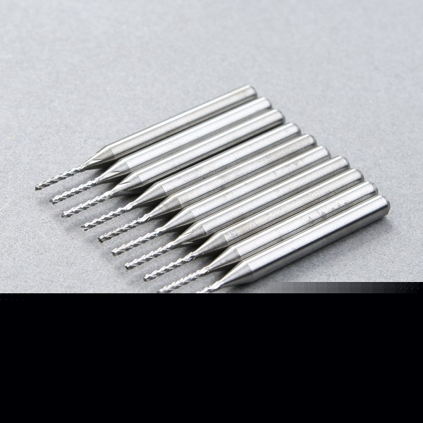 New 10 1.0MM hss milling cutters spiral flute cnc drill 