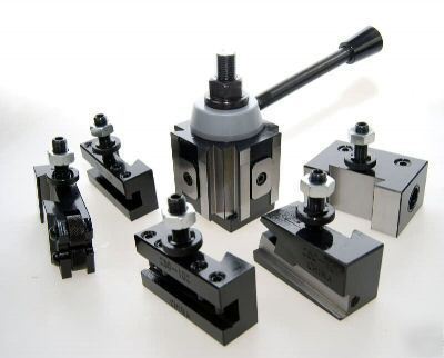 Piston type lathe quick change toolpost - small