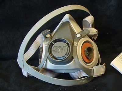 Small 3M 6100 series half mask facepiece respirator
