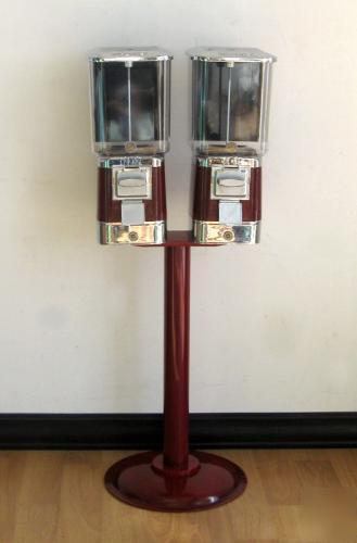 V-line double head 25C candy gumball vending machine