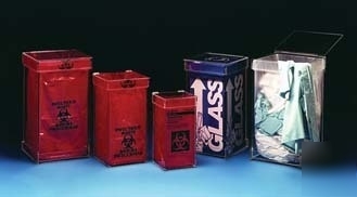 Vwr acrylic waste containers wc-300 table top models