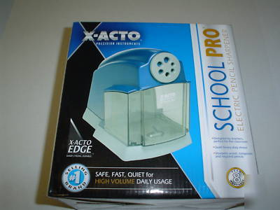 X-acto school pro electric pencil sharpener blue 1670
