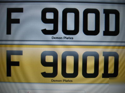  good food--- cherished registration number plate 