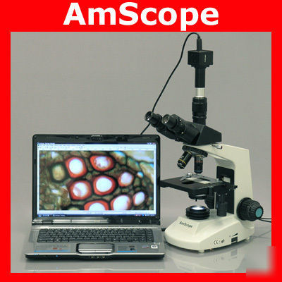 40X-2000X biological compound microscope + 9.1M camera