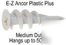 #8 plastic ez- anchors 1 box of 100 