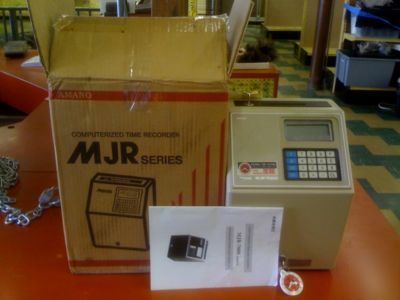 Amano computerized time clock mjr-7000