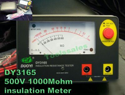 Analog 1G 500V insulation resistance meter tester