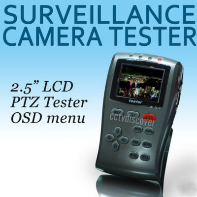 Multi function cctv camera ptz video tester controller