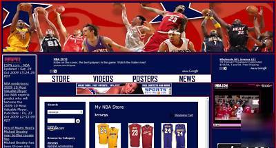Nba basketball turnkey website - free hosting for life