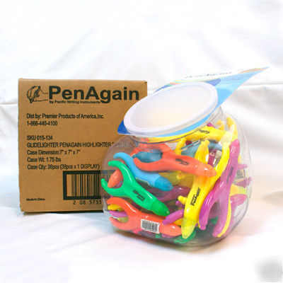 New lof of 4 36PCS highlighter ergonomic penagain 