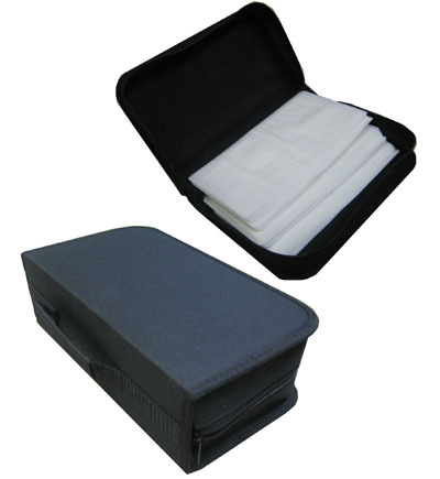 New lot of 3 black 120 pcs cd dvd wallet with sleeves 