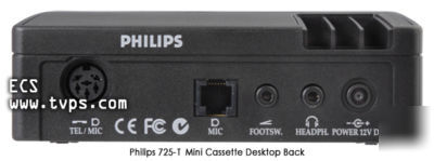 Philips executive 725-t 725T mini cassette transcriber