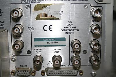 Tektronix 601A / wfm-601M 601E sdi vecterscope scope