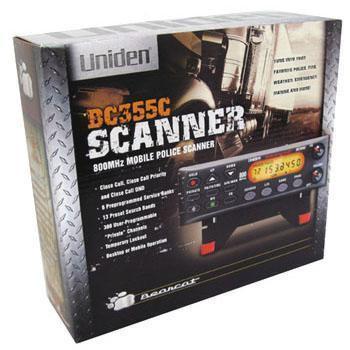 Uniden 300 channel 800MHZ base scanner model BC355C