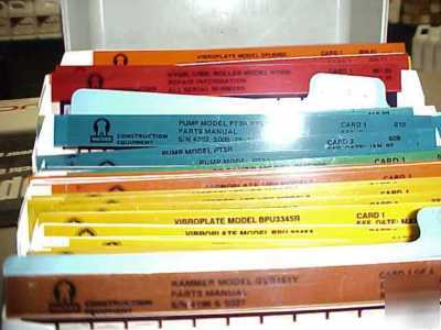 Wacker machines parts & repair microfiche set ('89-95)