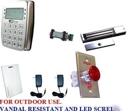 1 door access control kit with 1200LB lock and software