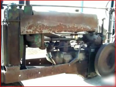 1937 john deere a unstyled tractor ie- b g round spokes
