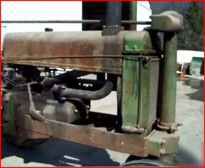 1937 john deere a unstyled tractor ie- b g round spokes