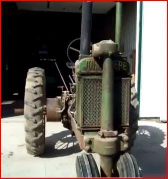 1937 john deere a unstyled tractor ie- b g round spokes