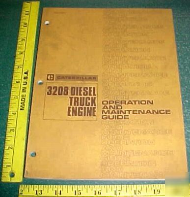 1976 caterpillar 3208 truck engine operat/ maint manual