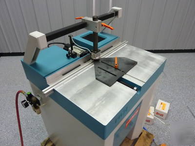 2003 hoffmann PU2 dovetail routing machine video demo