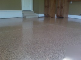 Epoxy garage floor - complete 450SQFT chip flake system