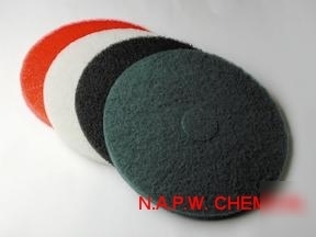 Floor pads white polish 20