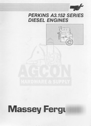 Massey ferguson 20 35 40 50 135 perkins service manual 