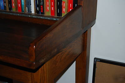 Antique wood post office mail sorter