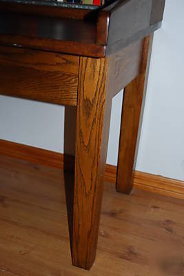 Antique wood post office mail sorter