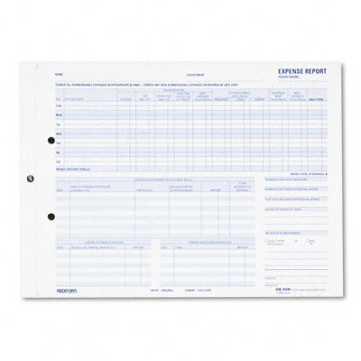 Expense/ record letter carbonless duplicate 50 sets/pk