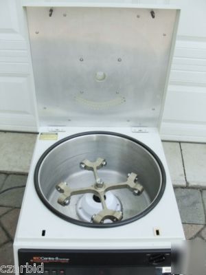 Iec centra 8 bench lab top centrifuge w/ rotor + extras