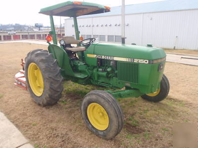 John deere 2150 with rhino rotary cutter