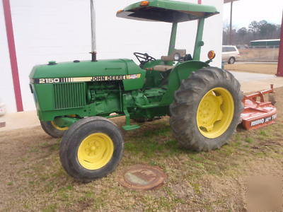 John deere 2150 with rhino rotary cutter