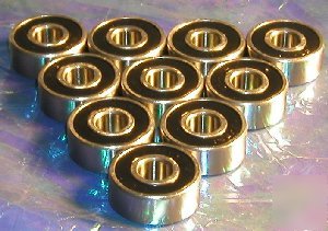 Lot 10 sealed ball bearing 1614RS 3/8