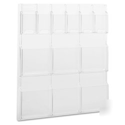 New magazine/pamphlet plastic display rack 5606CL