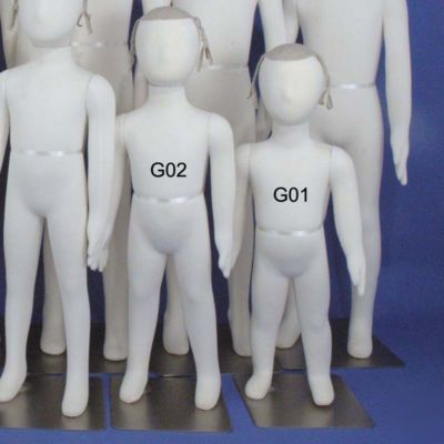 Two totally flexible & bendable girl mannequin G01-G02 
