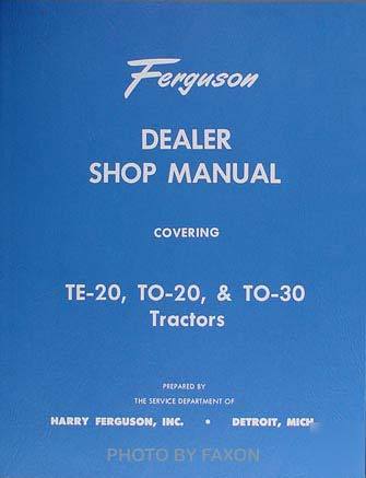 1948-1951 ferguson to 20 tractor repair manual TO20