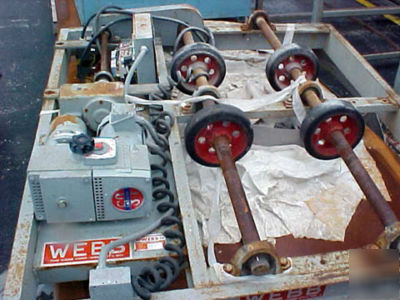 2000 lb. cap. webb no. RD20R fixed base turning roll